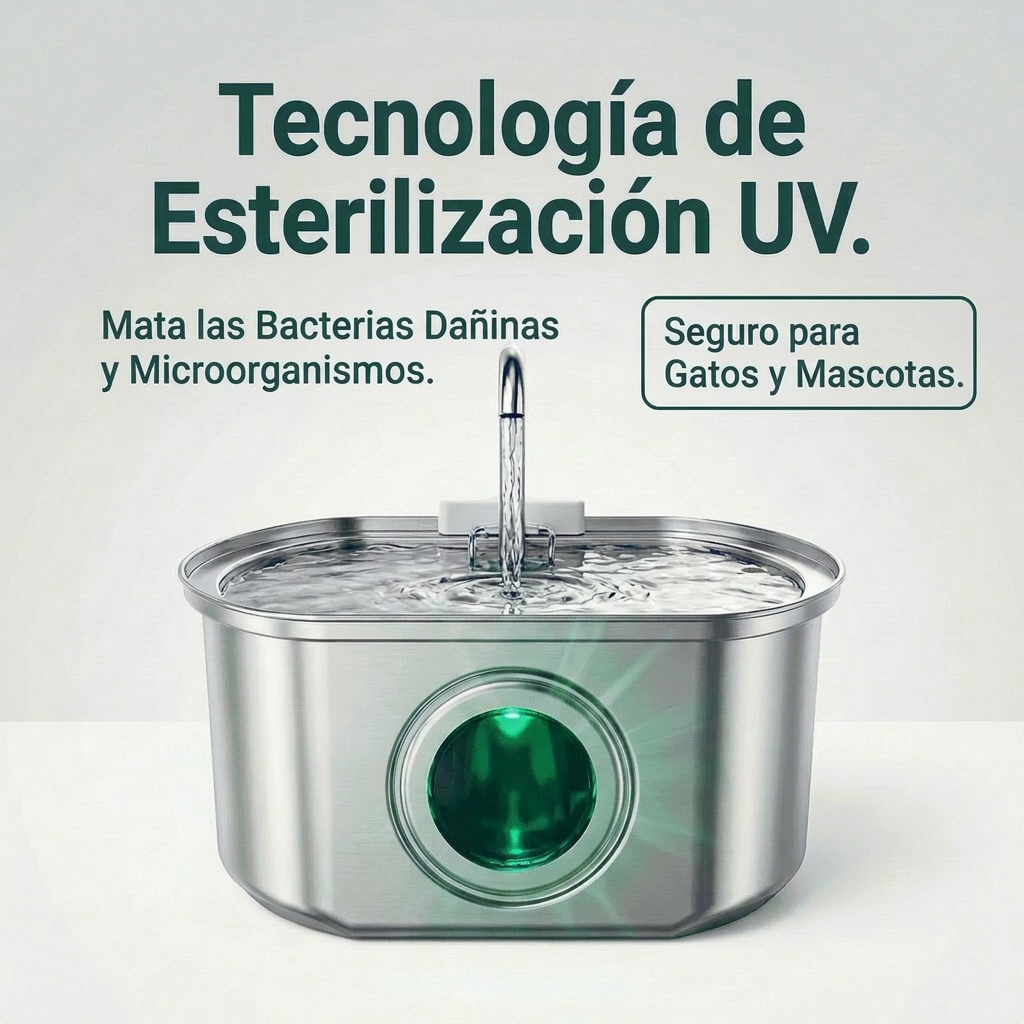 Esterilización UV: agua siempre limpia
