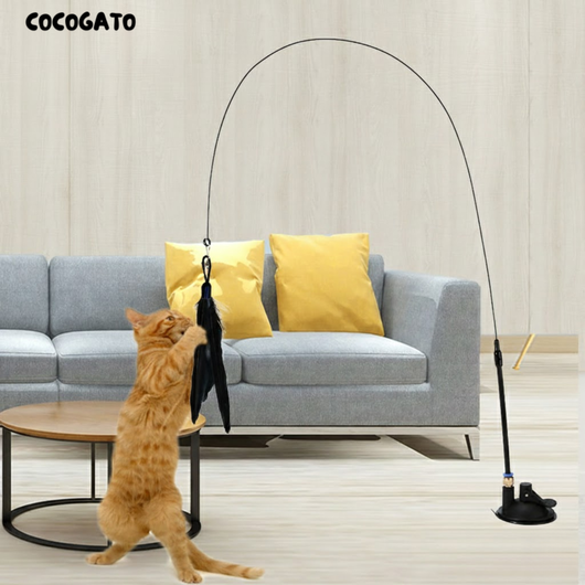 CocoPluma - Caña Interactiva para Gatos
